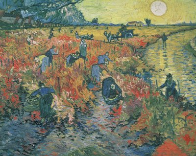 Rote Weinberge in Arles, 1888 von Vincent van Gogh